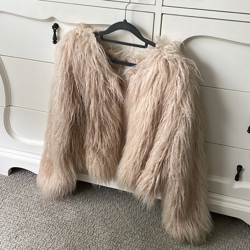 Free People faux fur jacket